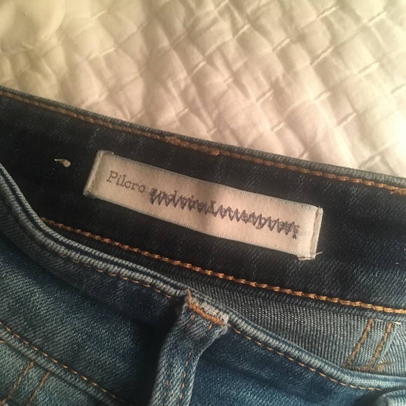 Anthro / Pilcro two-toned straight leg jean - Picture 6 of 7